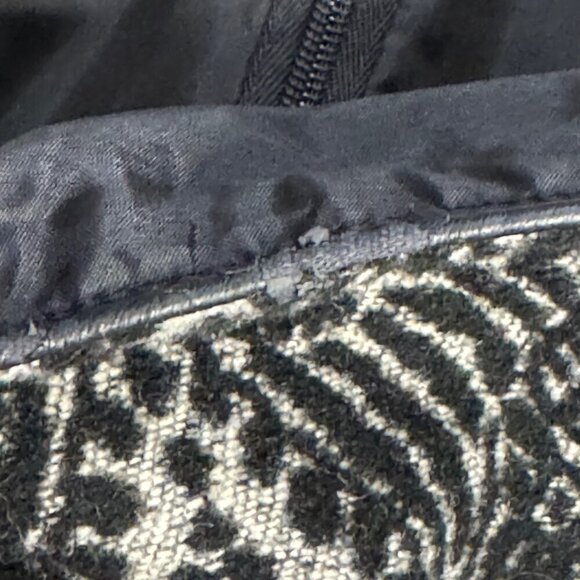 Talbots Wool Blend Career Pencil Skirt Black Gray Jacquard Lined Size 16 GUC - Picture 5 of 9